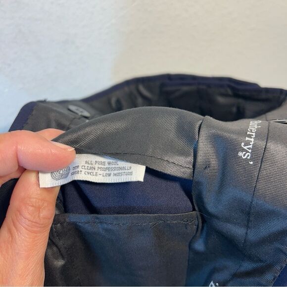 BURBERRY MENS DRESS PANTS 40 LONG BLUE NEW capsule business slacks VTG DEADSTOCK - Picture 14 of 16